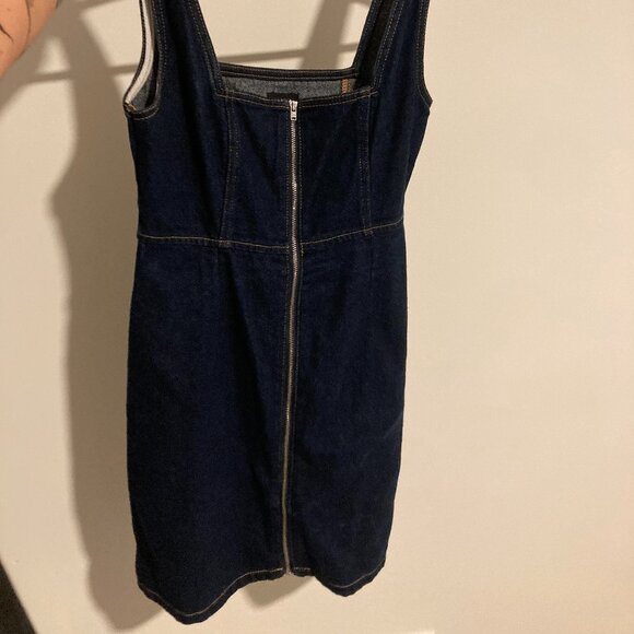 BDG Zip-Up Denim Mini Dress - Picture 1 of 2